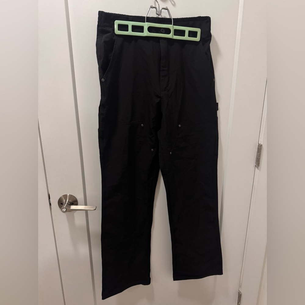 Riveted cargo like nylon Black Pants brand new